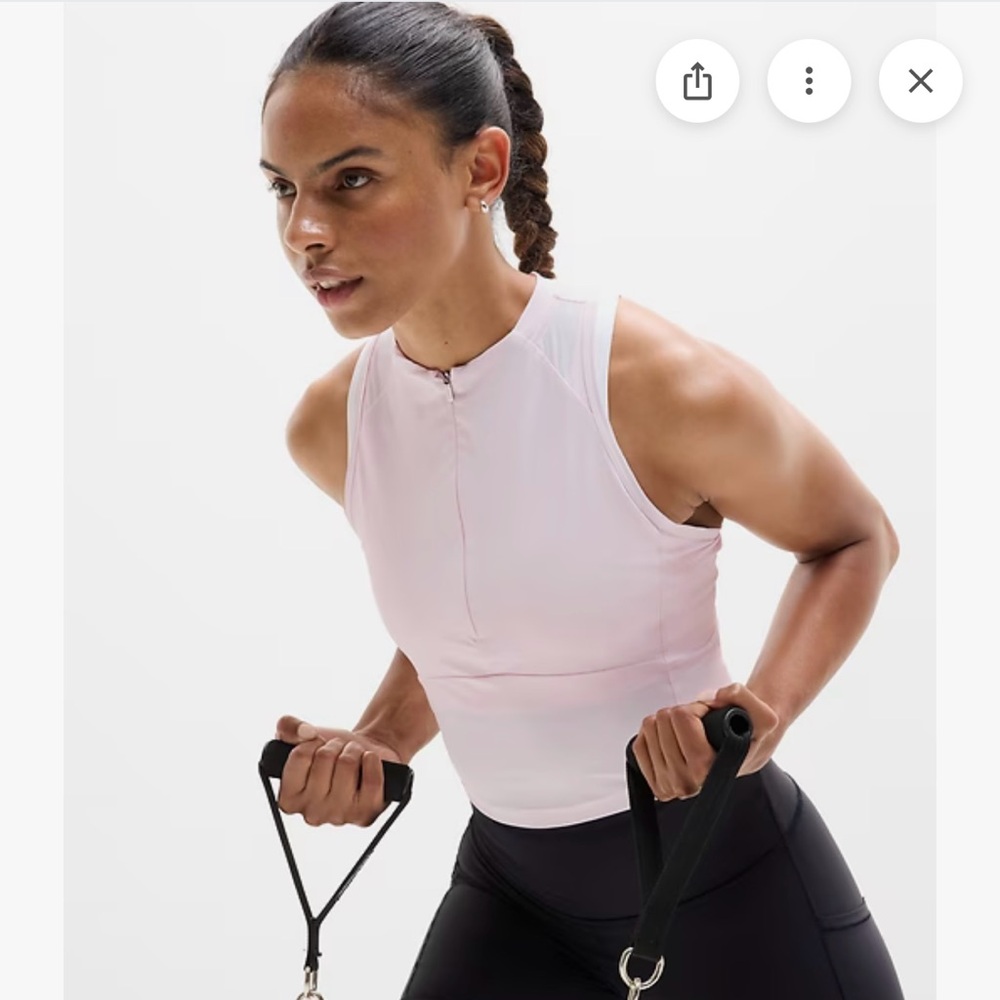 Athleta Light Pink Performance Tank Top